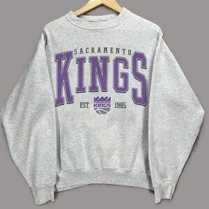 Vtg Sacramento Kings Sweatshirt, Vintage NBA Kings Basketball Unisex Shirt